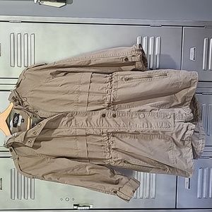 Coffee Shop New York Army Green Military Style Jacket Size Large